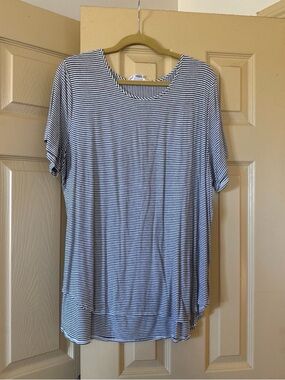 Workshop Republic Clothing Black & White Striped Short-Sleeve Tee